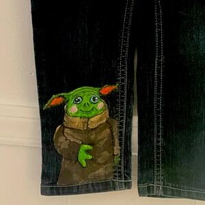 Custom painted toddler jeans